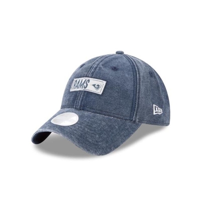 Los Angeles Rams Gorra | New Era NFL Rugged Tag 9twenty Adjustable Cap Mexico - Azules